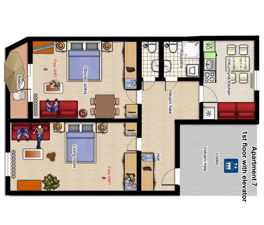 Holiday Apartments การ์โลวีวารี ภายนอก รูปภาพ